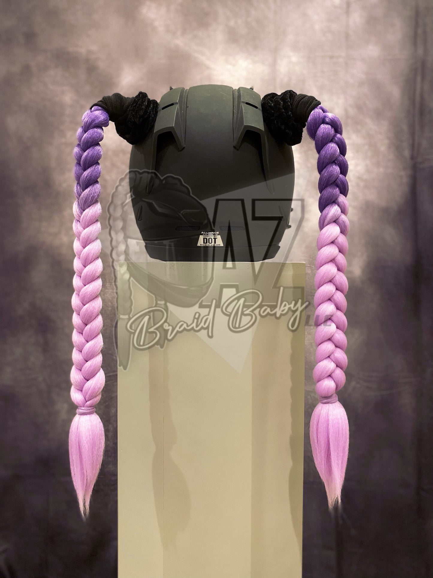 Purple to Lavendar Jumbo Braids