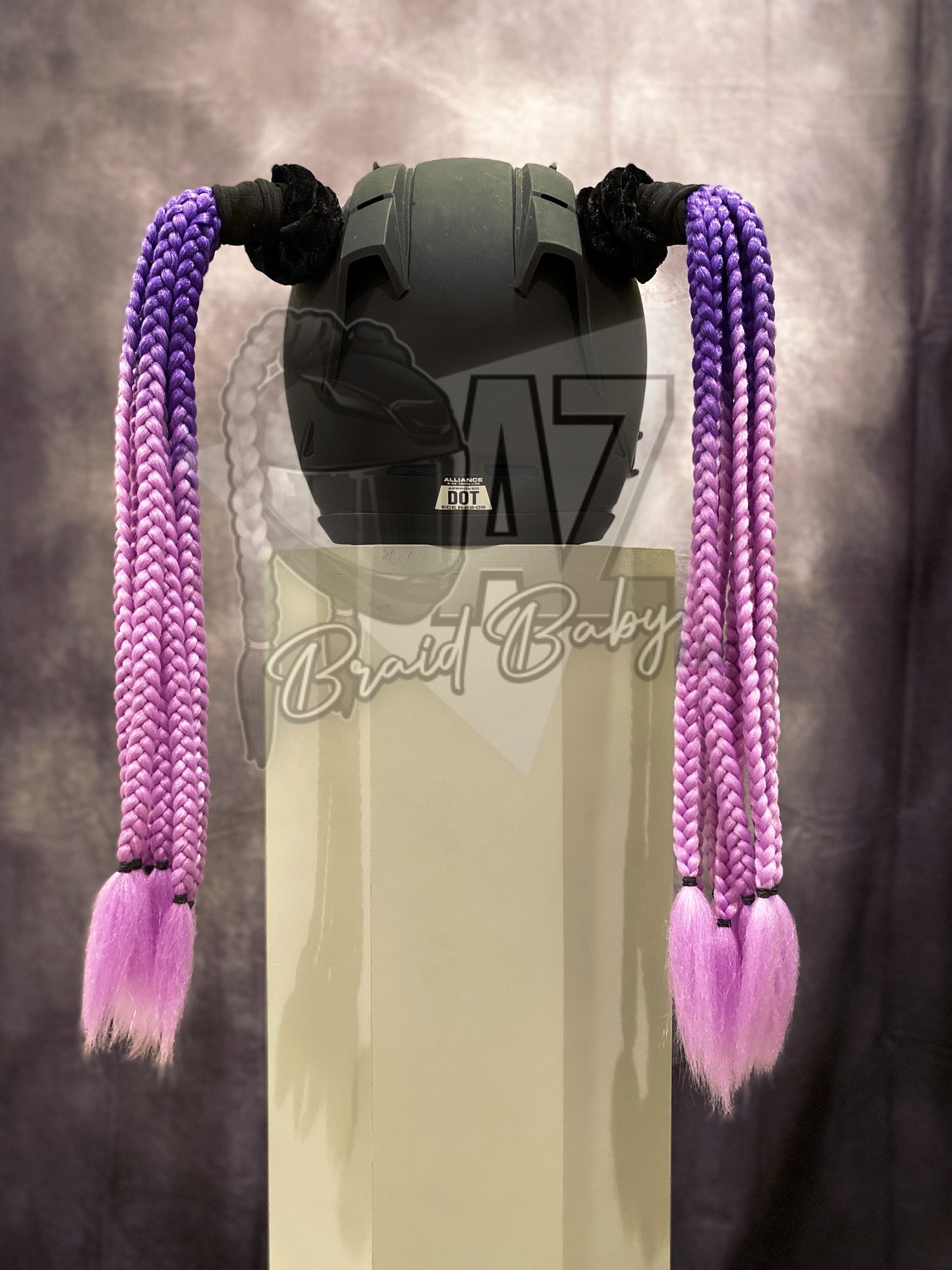 Purple to Lavender Mini Braids