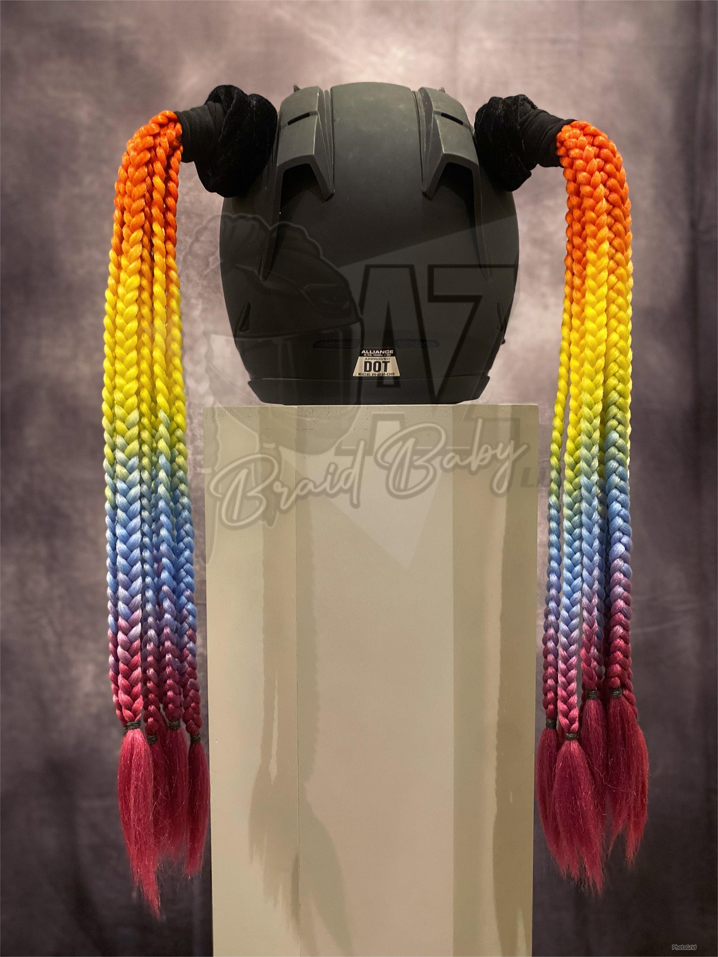 Rainbow Mini Braids