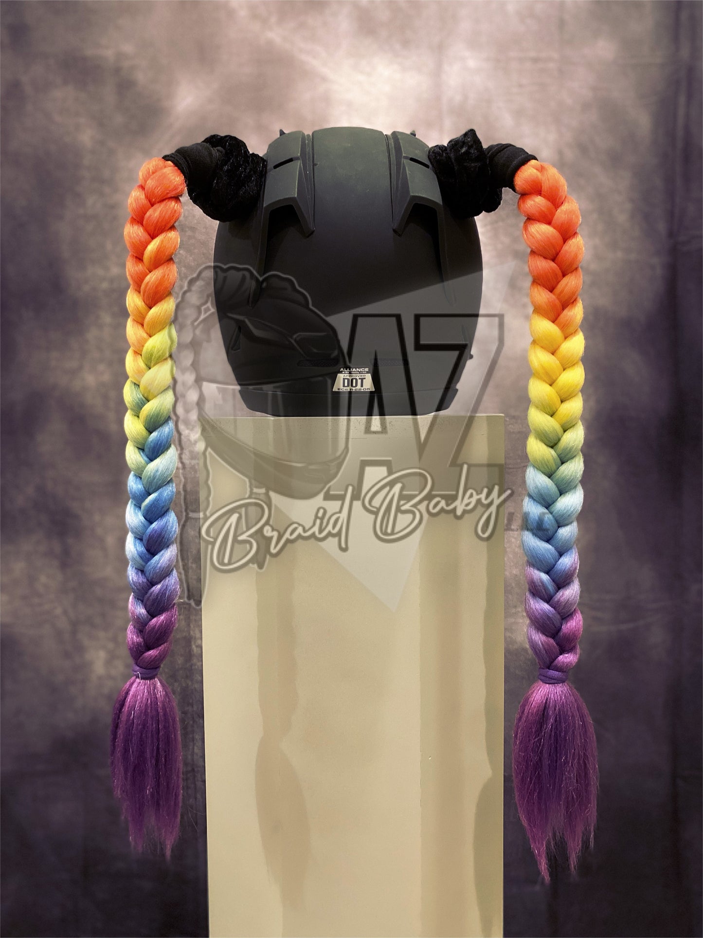 Rainbow Jumbo Braids
