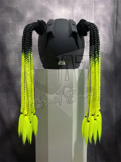 Black to Hi-Vis Mini Braids