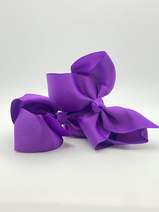 2 Purple Bows