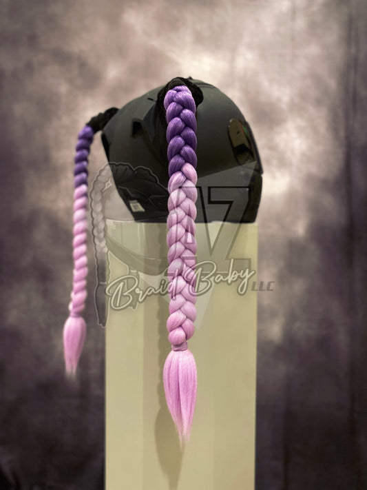 Purple to Lavendar Jumbo Braids