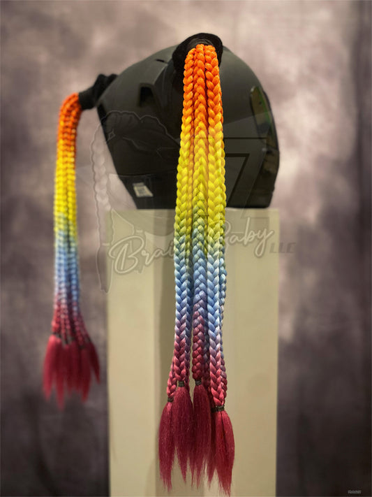 Rainbow Mini Braids